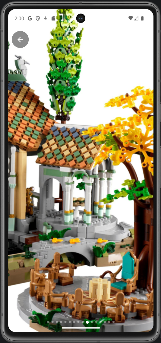 Set gallery fullscreen